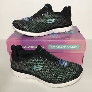 Skechers Summits Glowing Iris Washable Mesh Bungee Sneakers